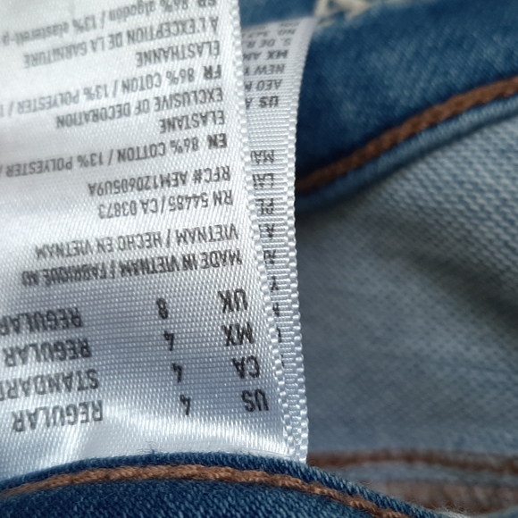 American Eagle Skinny Jeans Size 4 - Picture 3 of 3